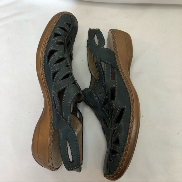 Remonte Dorndorf Slip On Leather Navy Sandals Size 38 (7-7.5) - Picture 5 of 11